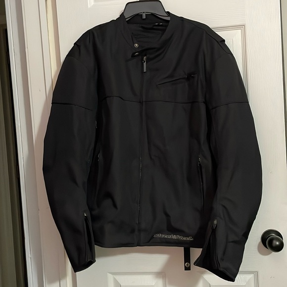 Men's black STREETS & STEEL Shell jacket with protection. Size XL - Picture 1 of 11